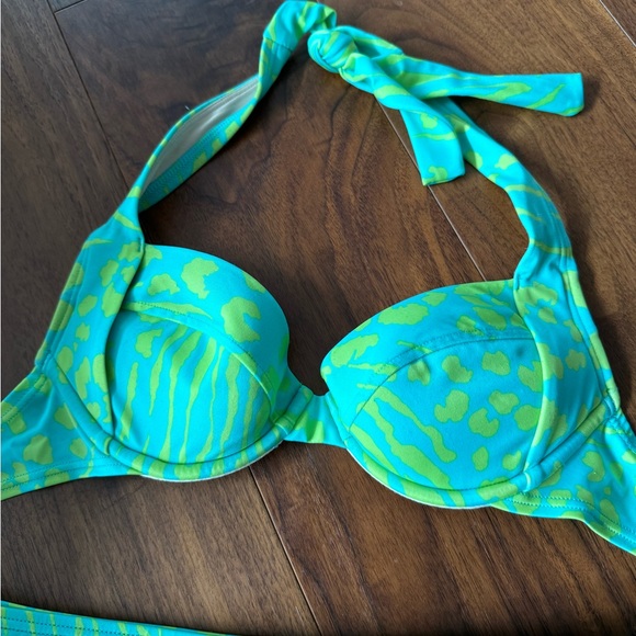 [Victoria's Secret] Retro Style Green Bikini - Picture 7 of 9